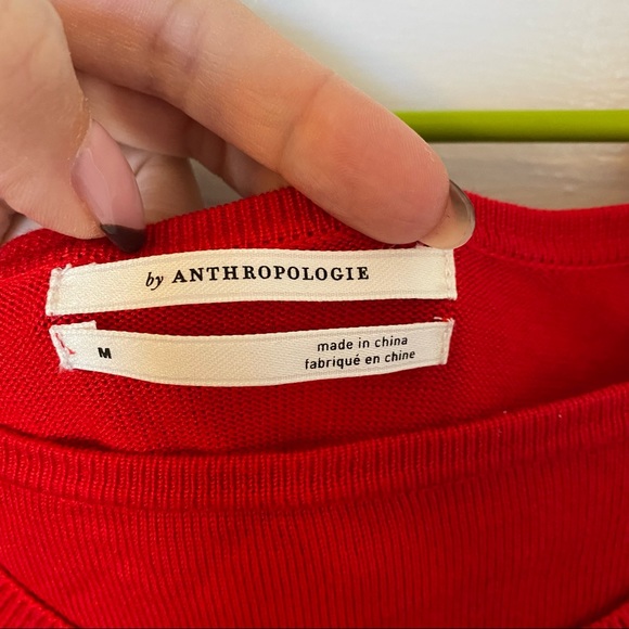 Anthropologie Jamie Cold Shoulder Sweater M - Picture 3 of 8